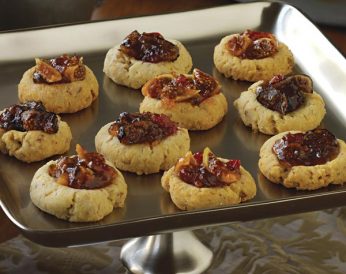 Savory Jarlsberg Thumbprints With Fig-Pepper Jelly Recipe Image